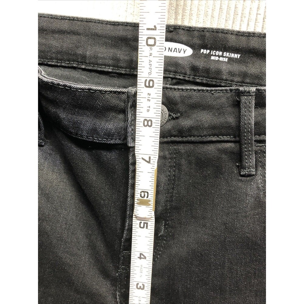 Old Navy Womens Pop Icon Skinny Jeans Size 2 Black Mid Rise NWT - Picture 11 of 16